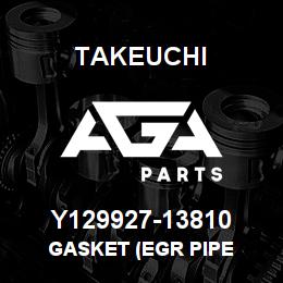 Y129927-13810 Takeuchi GASKET (EGR PIPE | AGA Parts