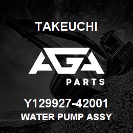 Y129927-42001 Takeuchi WATER PUMP ASSY | AGA Parts