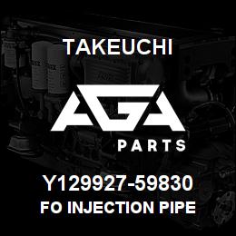 Y129927-59830 Takeuchi FO INJECTION PIPE | AGA Parts