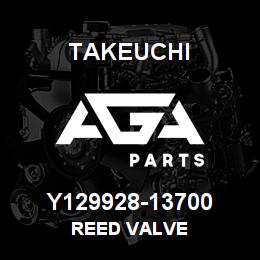 Y129928-13700 Takeuchi REED VALVE | AGA Parts