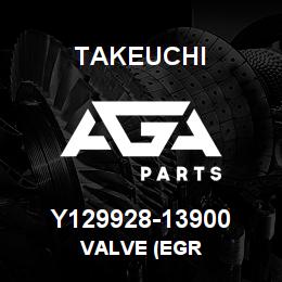 Y129928-13900 Takeuchi VALVE (EGR | AGA Parts