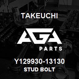 Y129930-13130 Takeuchi STUD BOLT | AGA Parts