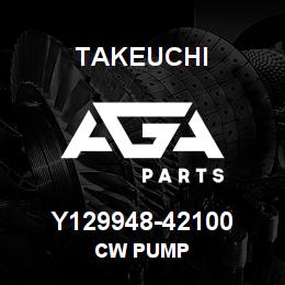 Y129948-42100 Takeuchi CW PUMP | AGA Parts