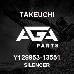 Y129953-13551 Takeuchi SILENCER | AGA Parts