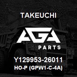 Y129953-26011 Takeuchi HO-P (GPW1-C-4A) | AGA Parts