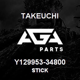 Y129953-34800 Takeuchi STICK | AGA Parts