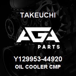 Y129953-44920 Takeuchi OIL COOLER CMP | AGA Parts