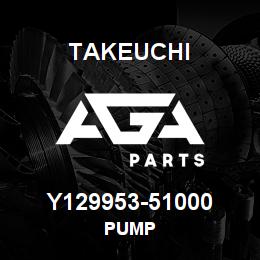 Y129953-51000 Takeuchi PUMP | AGA Parts