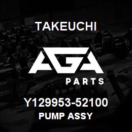 Y129953-52100 Takeuchi PUMP ASSY | AGA Parts