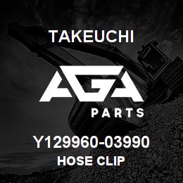 Y129960-03990 Takeuchi HOSE CLIP | AGA Parts