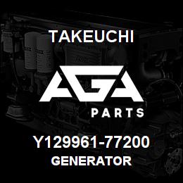 Y129961-77200 Takeuchi GENERATOR | AGA Parts