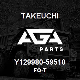 Y129980-59510 Takeuchi FO-T | AGA Parts