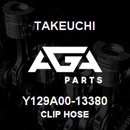 Y129A00-13380 Takeuchi CLIP HOSE | AGA Parts