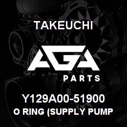 Y129A00-51900 Takeuchi O RING (SUPPLY PUMP | AGA Parts