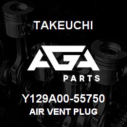 Y129A00-55750 Takeuchi AIR VENT PLUG | AGA Parts