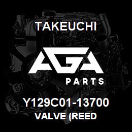 Y129C01-13700 Takeuchi VALVE (REED | AGA Parts