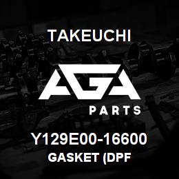 Y129E00-16600 Takeuchi GASKET (DPF | AGA Parts