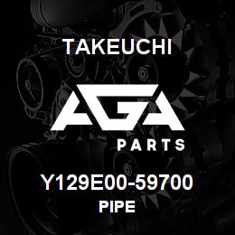 Y129E00-59700 Takeuchi PIPE | AGA Parts