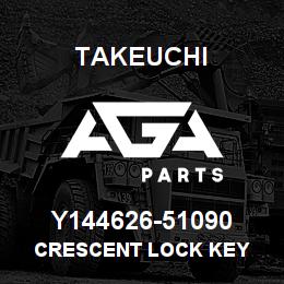 Y144626-51090 Takeuchi CRESCENT LOCK KEY | AGA Parts