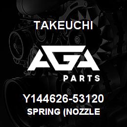 Y144626-53120 Takeuchi SPRING (NOZZLE | AGA Parts