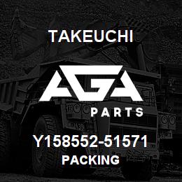 Y158552-51571 Takeuchi PACKING | AGA Parts
