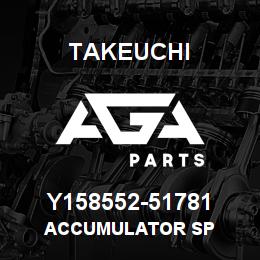 Y158552-51781 Takeuchi ACCUMULATOR SP | AGA Parts
