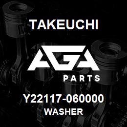 Y22117-060000 Takeuchi WASHER | AGA Parts