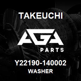 Y22190-140002 Takeuchi WASHER | AGA Parts