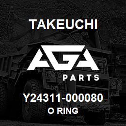 Y24311-000080 Takeuchi O RING | AGA Parts