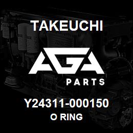 Y24311-000150 Takeuchi O RING | AGA Parts
