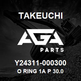 Y24311-000300 Takeuchi O RING 1A P 30.0 | AGA Parts