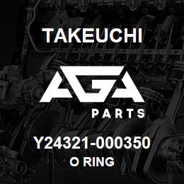Y24321-000350 Takeuchi O RING | AGA Parts
