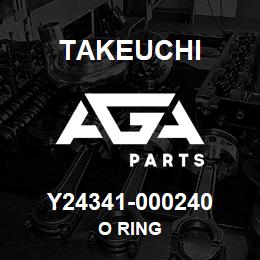 Y24341-000240 Takeuchi O RING | AGA Parts