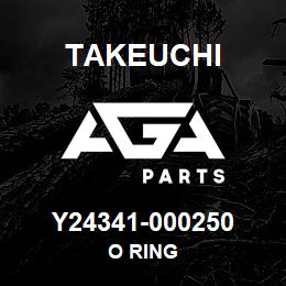 Y24341-000250 Takeuchi O RING | AGA Parts