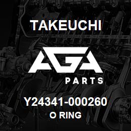 Y24341-000260 Takeuchi O RING | AGA Parts