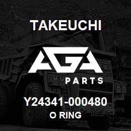 Y24341-000480 Takeuchi O RING | AGA Parts