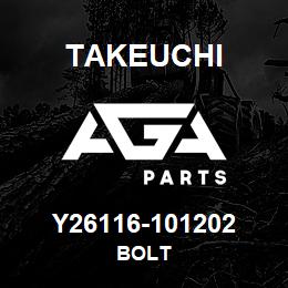 Y26116-101202 Takeuchi BOLT | AGA Parts