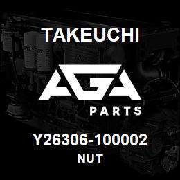 Y26306-100002 Takeuchi NUT | AGA Parts