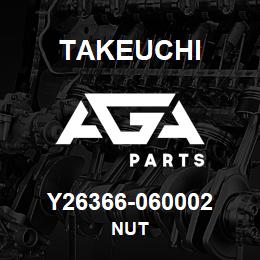 Y26366-060002 Takeuchi NUT | AGA Parts