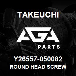 Y26557-050082 Takeuchi ROUND HEAD SCREW | AGA Parts