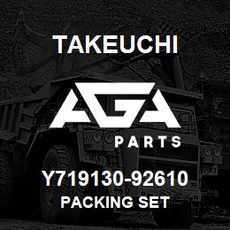 Y719130-92610 Takeuchi PACKING SET | AGA Parts