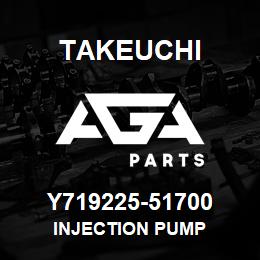 Y719225-51700 Takeuchi INJECTION PUMP | AGA Parts