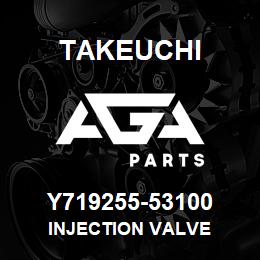 Y719255-53100 Takeuchi INJECTION VALVE | AGA Parts