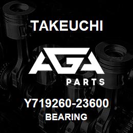 Y719260-23600 Takeuchi BEARING | AGA Parts