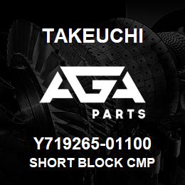 Y719265-01100 Takeuchi SHORT BLOCK CMP | AGA Parts