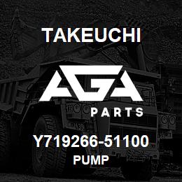 Y719266-51100 Takeuchi PUMP | AGA Parts