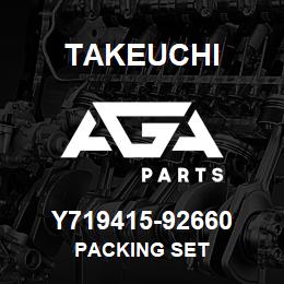 Y719415-92660 Takeuchi PACKING SET | AGA Parts