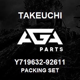 Y719632-92611 Takeuchi PACKING SET | AGA Parts
