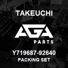 Y719687-92640 Takeuchi PACKING SET | AGA Parts