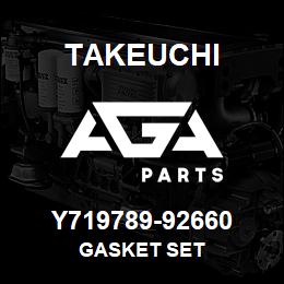 Y719789-92660 Takeuchi GASKET SET | AGA Parts